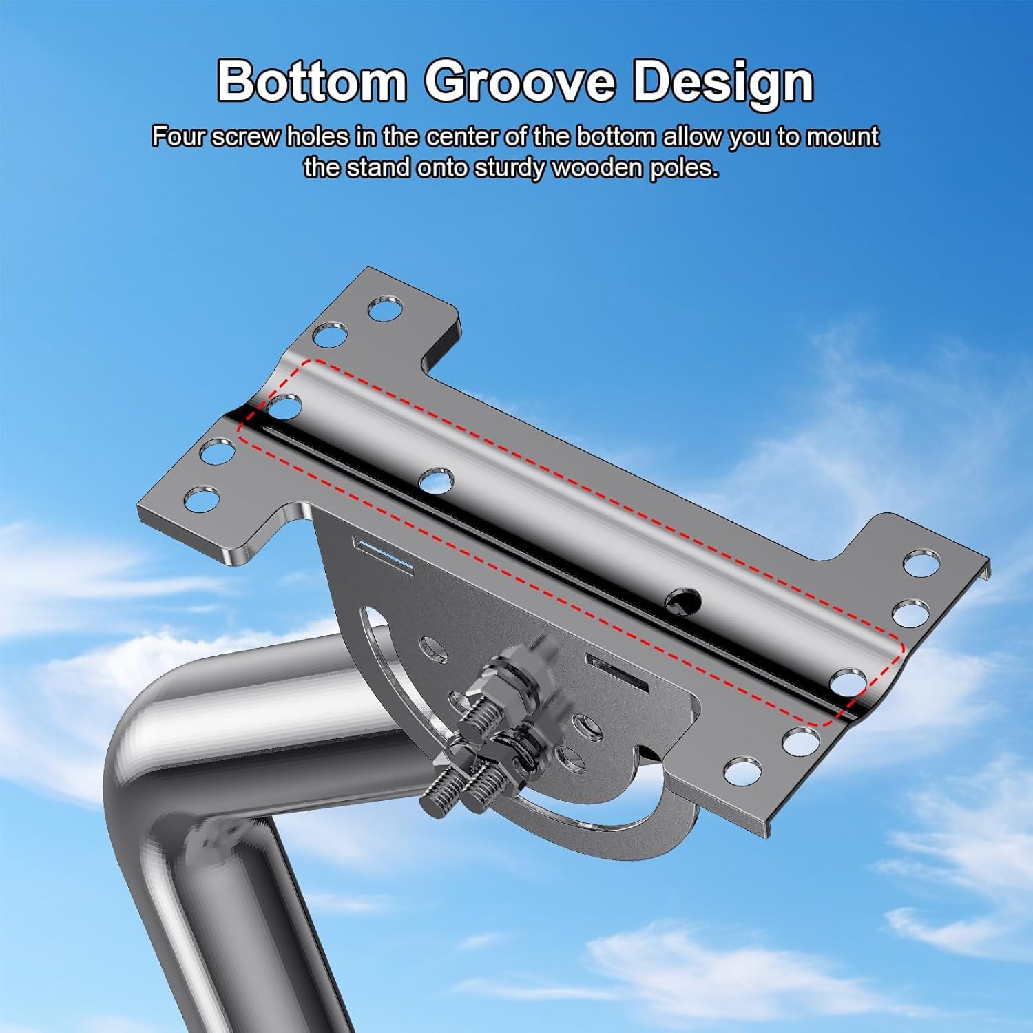 Adjustable Lenght and Height Antenna Mount for Long Eave and Wall, with 90° Elbows, Adjustable Extend Pipes, Fixing Screws, Ideal for Outdoor TV Antennas, Starlink Dishes, WiFi Extender and More