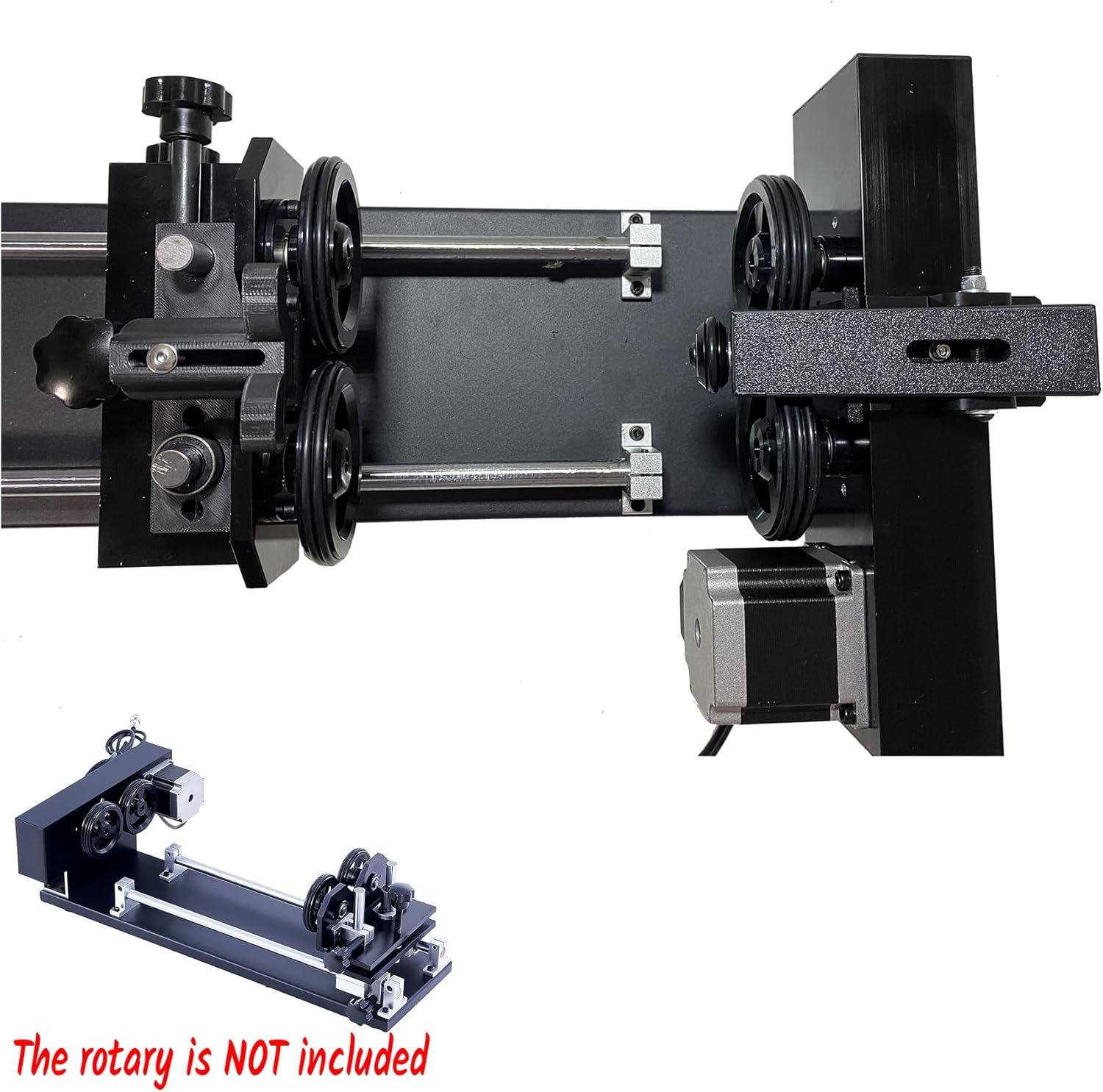 The Most Advanced CO2 Rotary Clamp Kit for Chinese Rotary Laser Machine, Chinese Rotary 4-Wheel Rotary Clamp for OMTech, Cloudray, eBay