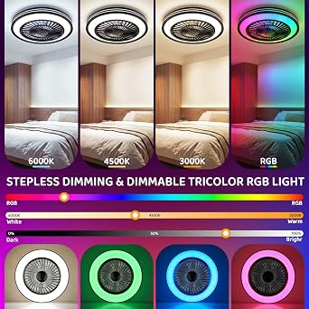 RGB Ceiling Fans with Lights 20