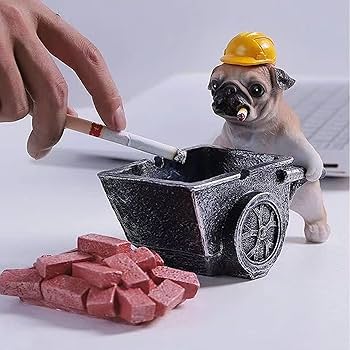 D.paguです。 Amazon.co.jp: SKYROSEXSDCT 灰皿 卓上 おしゃれ パグの灰皿