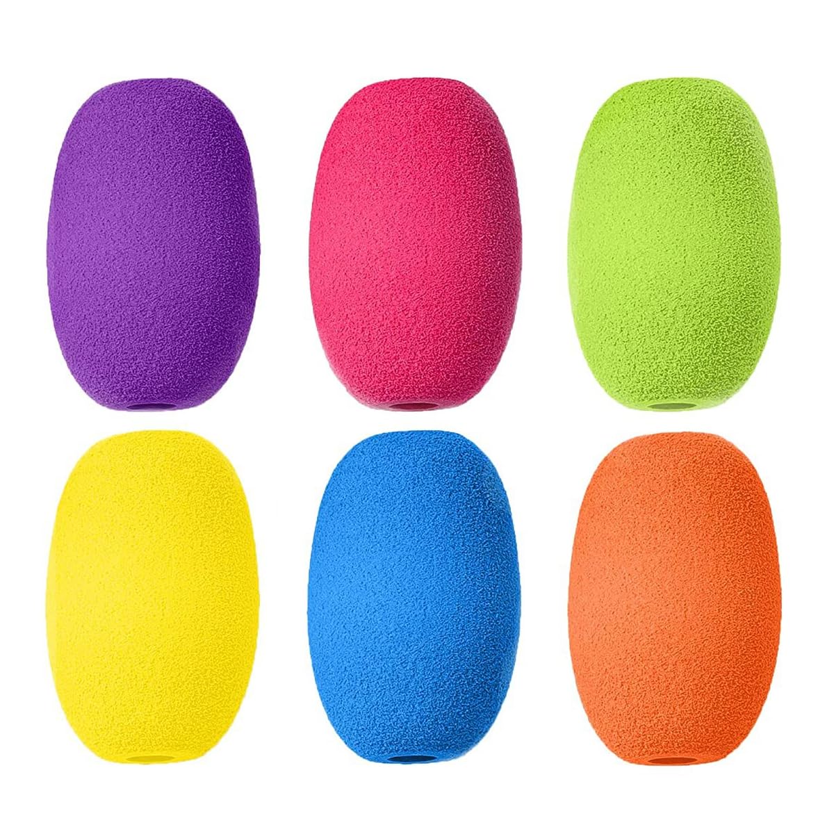 CENPEK 6 Pcs Pencil Grips, Egg Pen Pencil Holder Handwriting Grips Pen Stylus Foam Grips Writing Aid Soft Cushioned Foam for Handwriting Drawing Preschool Supplies