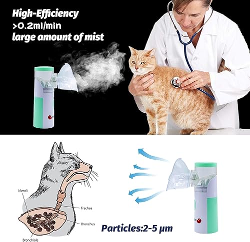 Miniatura 5 de TML Incubadora para cachorros recién nacidos, caja de oxígeno para atomización de mascotas para perros y gatos, Nncubator para mascotas con kit de