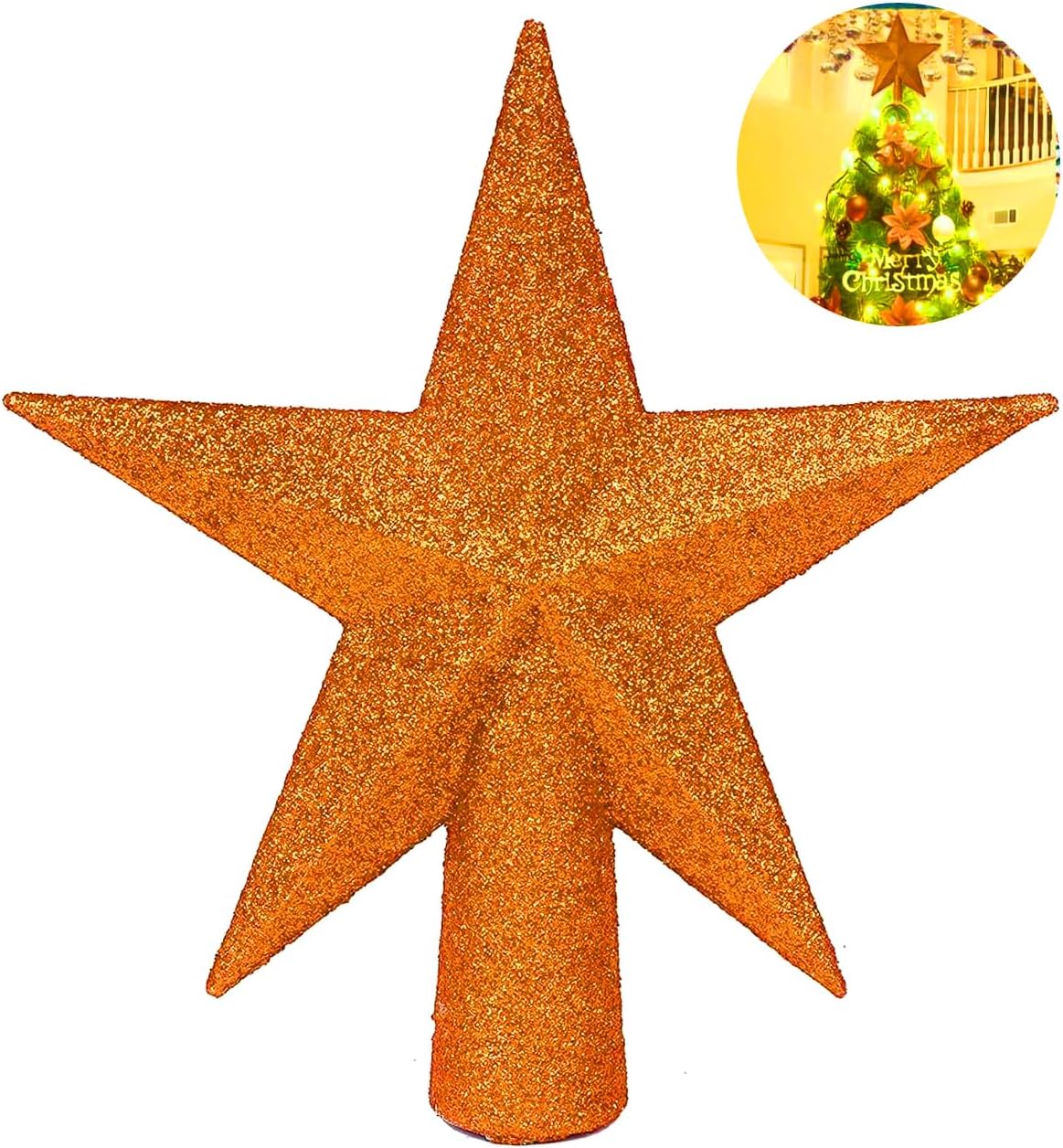 YYCRAFT Glitzer-Bommeln 20mm Orange - 200 Stück Bastel-Pompons Für DIY & Katzenspielzeug