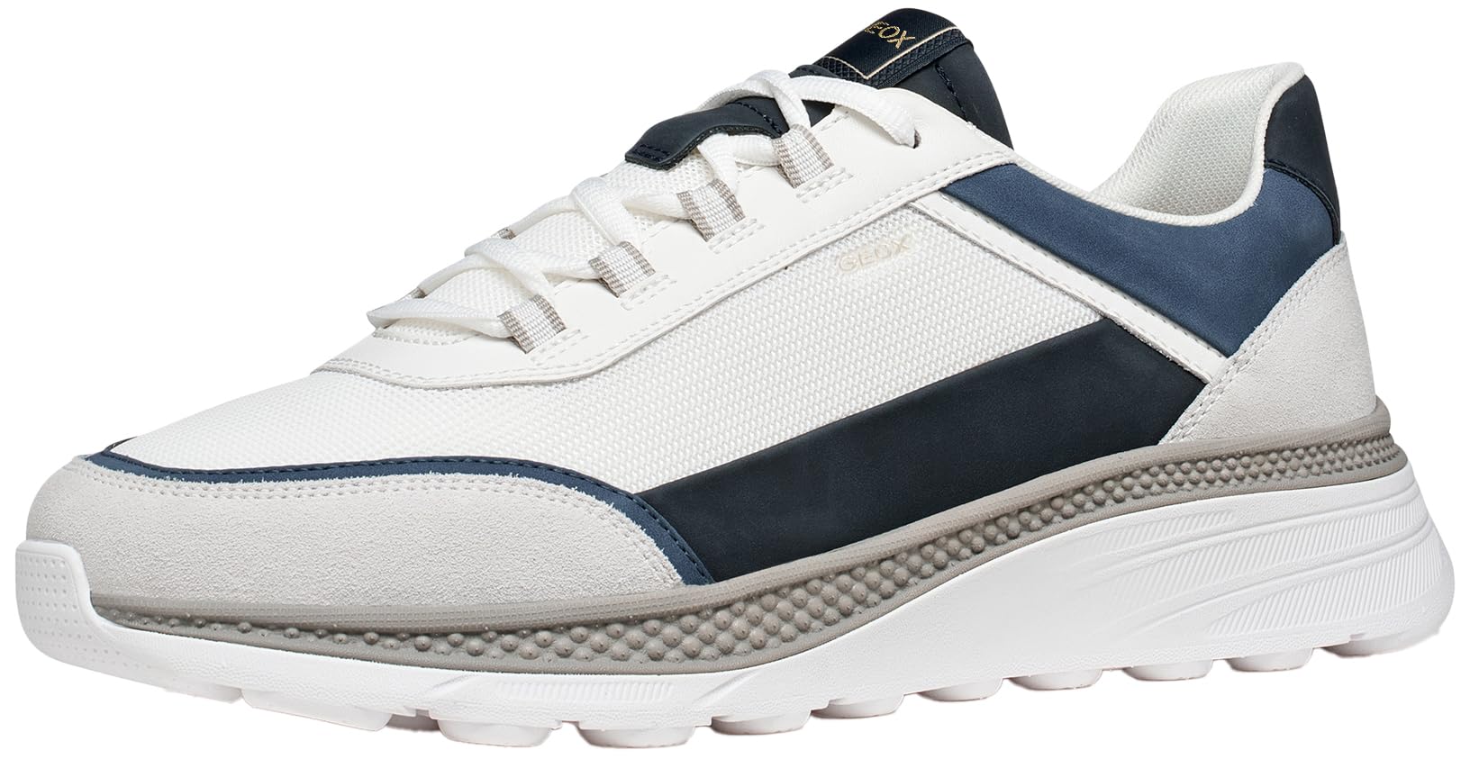 Geox Men U Spherica Actif X1 Sneaker, White Navy, 6.5 UK
