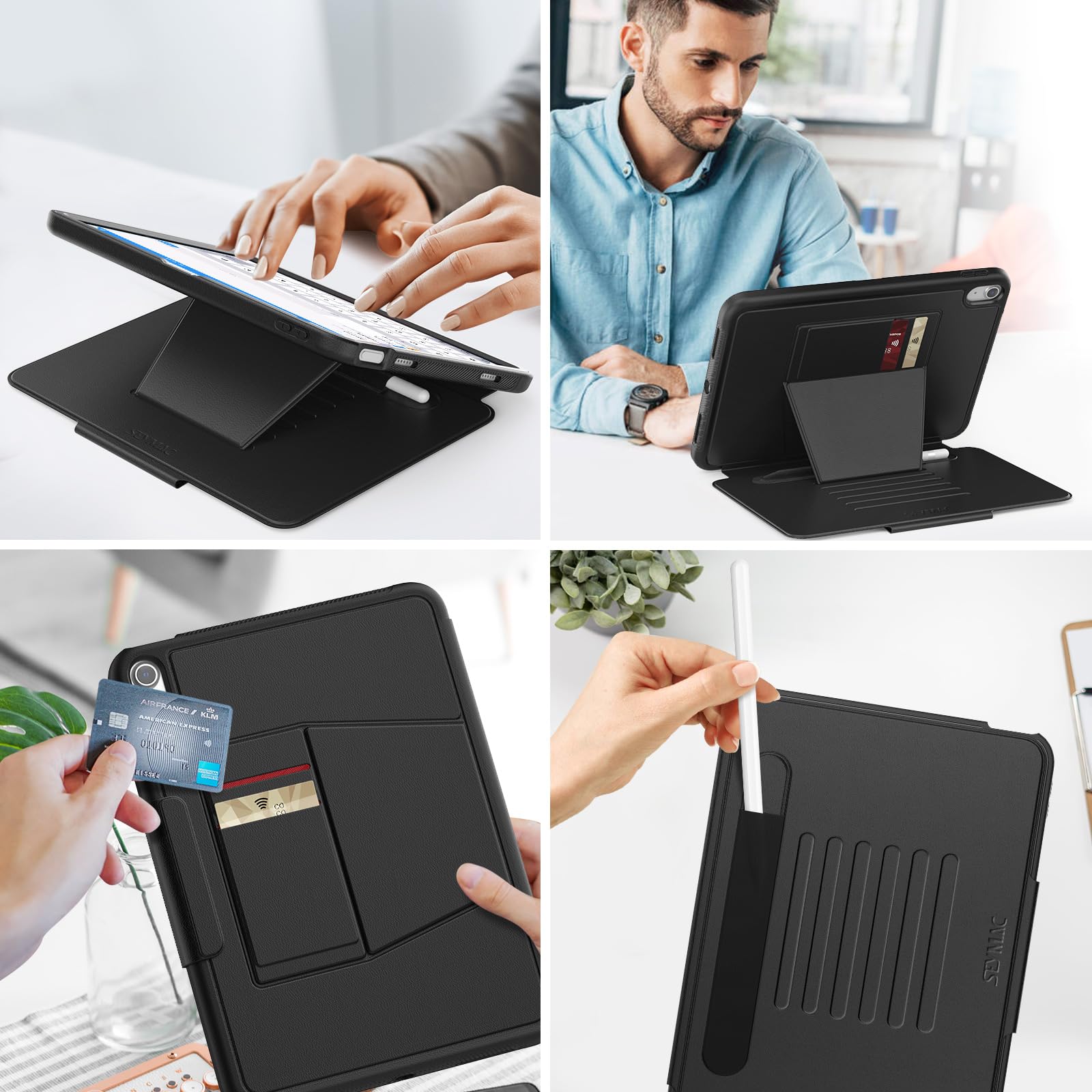 SEYMAC Cover per iPad (A16) 11ª/10ª Generazione - 11/10,9 Pollici, Viola | Custodia Antiurto con Pellicola Protettiva, Supporto Girevole a 360° e Cinghia da Mano, Tracolla, Portapenne e Robusta SEYMAC Cover per iPad (A16) 11ª/10ª Generazione - 11/10,9 Pollici, Viola | Custodia Antiurto con Pellicola Protettiva, Supporto Girevole a 360° e Cinghia da Mano, Tracolla, Portapenne e Robusta