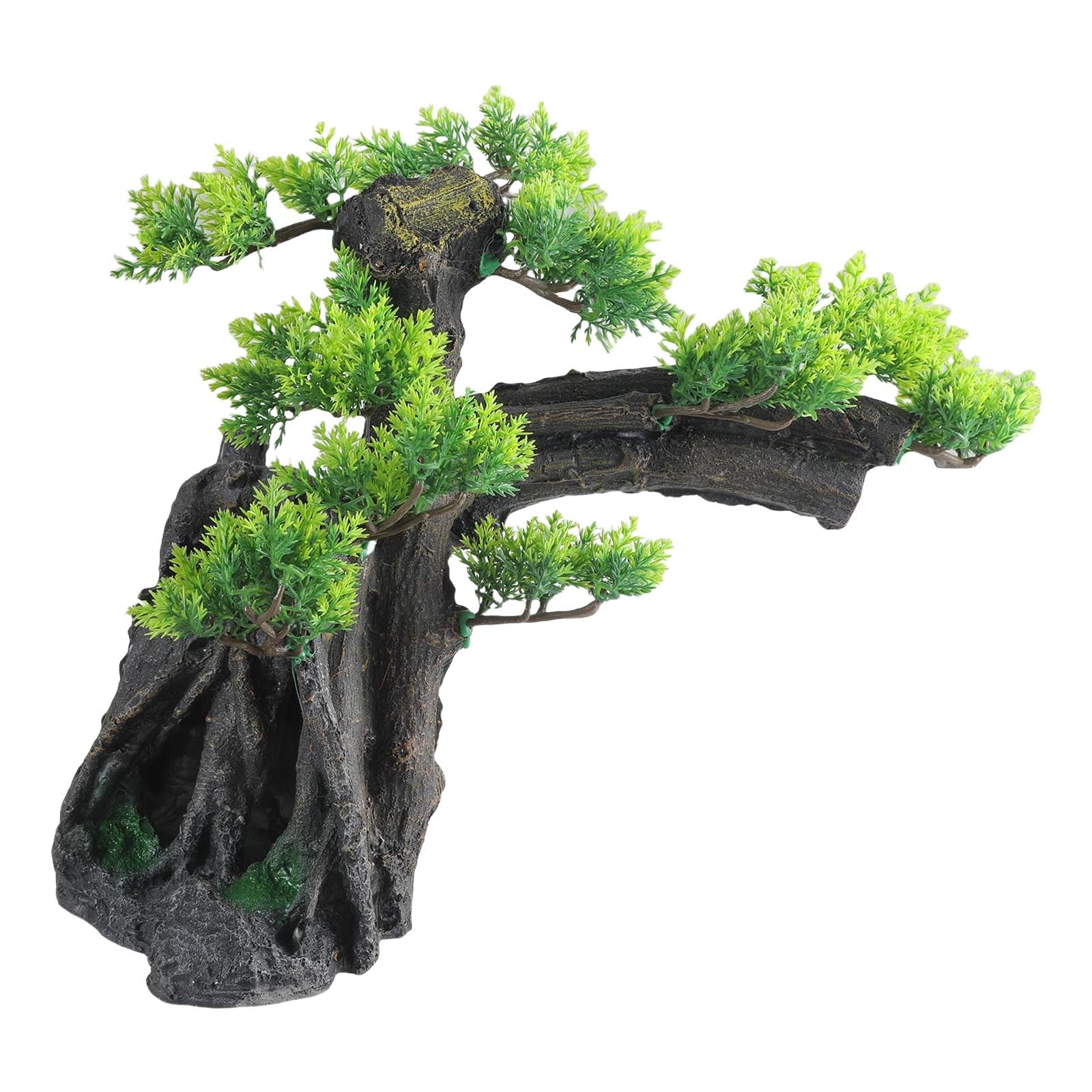 NEWFT Aquariums Landscape Pine Tree House Fish Tanks Landscaping for Shrimp Breeding Landscape Ornaments Ancient Craft