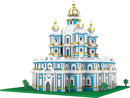 dOvOb Juego de modelos de construcción y arquitectura de microbloques Smolny 3750 piezas - Rompecabezas 3D de castillo de rompecabezas para niños y