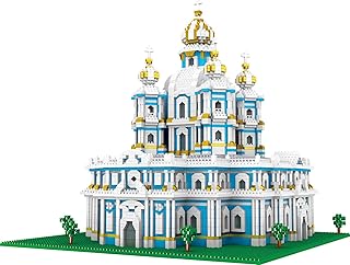 SEMKY Micro Mini Blocks Smolny Cathedral Famous Landmark Model Set,(3750Pieces) -Building and Architecture Toys Gifts for Kid and Adult