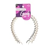 Goody Ouchless Zig-Zag Women's Headbands - 3 Ct, Warm Tones, Damage-Free Hold, All-Day Comfort Headbands for Women & Men, Everyday Hair Accessories, For All Occasions, For Thick Hair