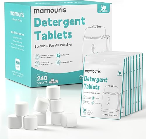 Miniatura 10 de 150 Pzas Pastillas Detergente Oficial: para Lavadora de Biberones Baby Brezza Grownsy Papablic Momfann - Pastillas para Lavadora de Biberones para