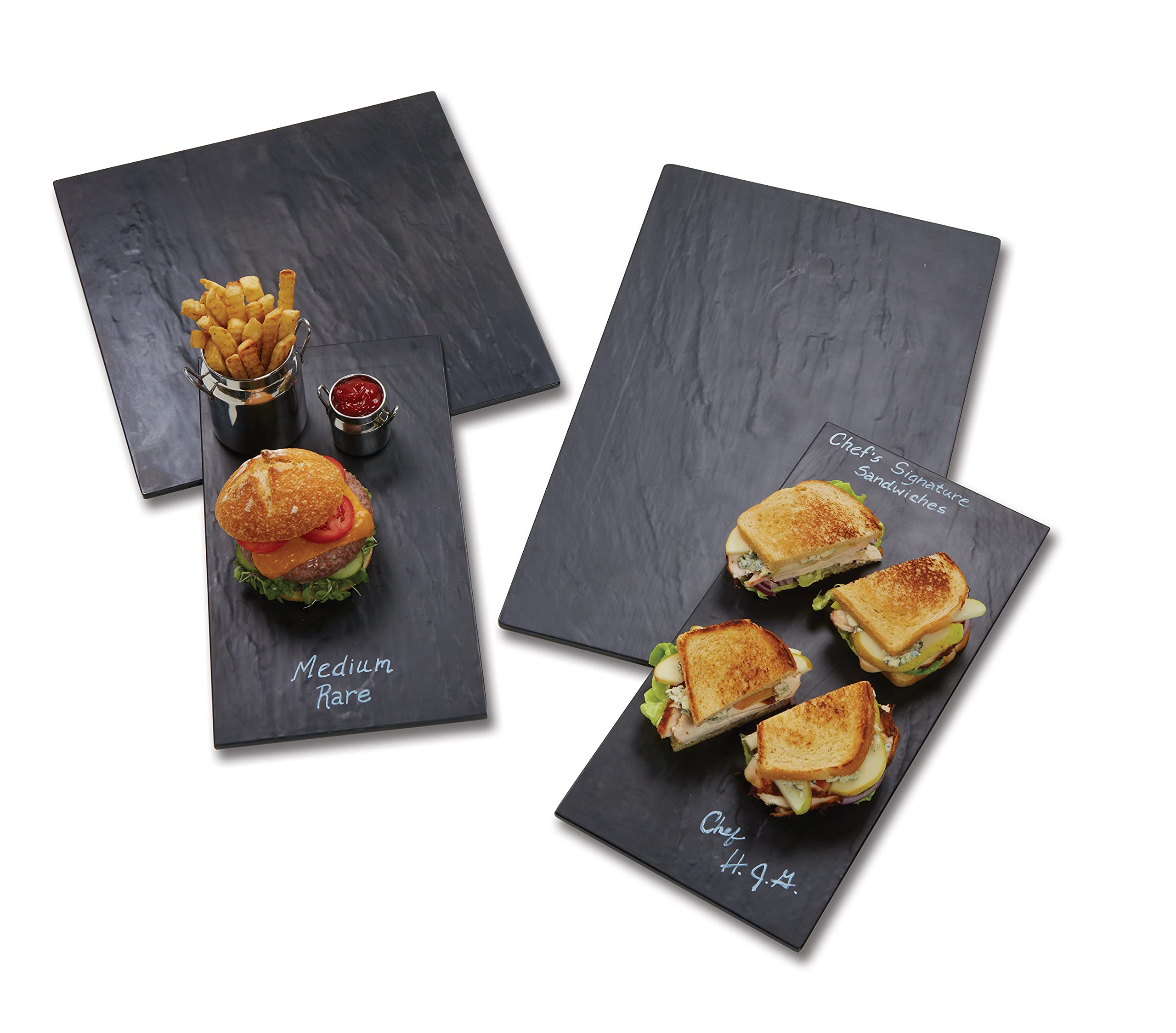 American Metalcraft FSLT08 Platters, 37,5 cm lunghezza x 20,3 cm larghezza, nero