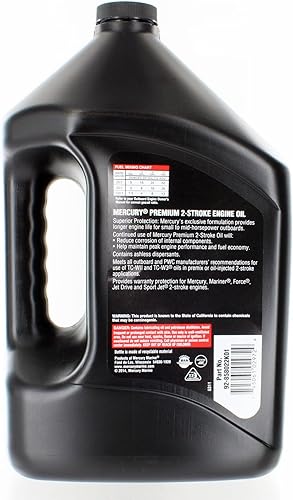 Miniatura 3 de MercuryQuicksilver Parts 858022K01 ACEITE TCW3 PREM. GAL