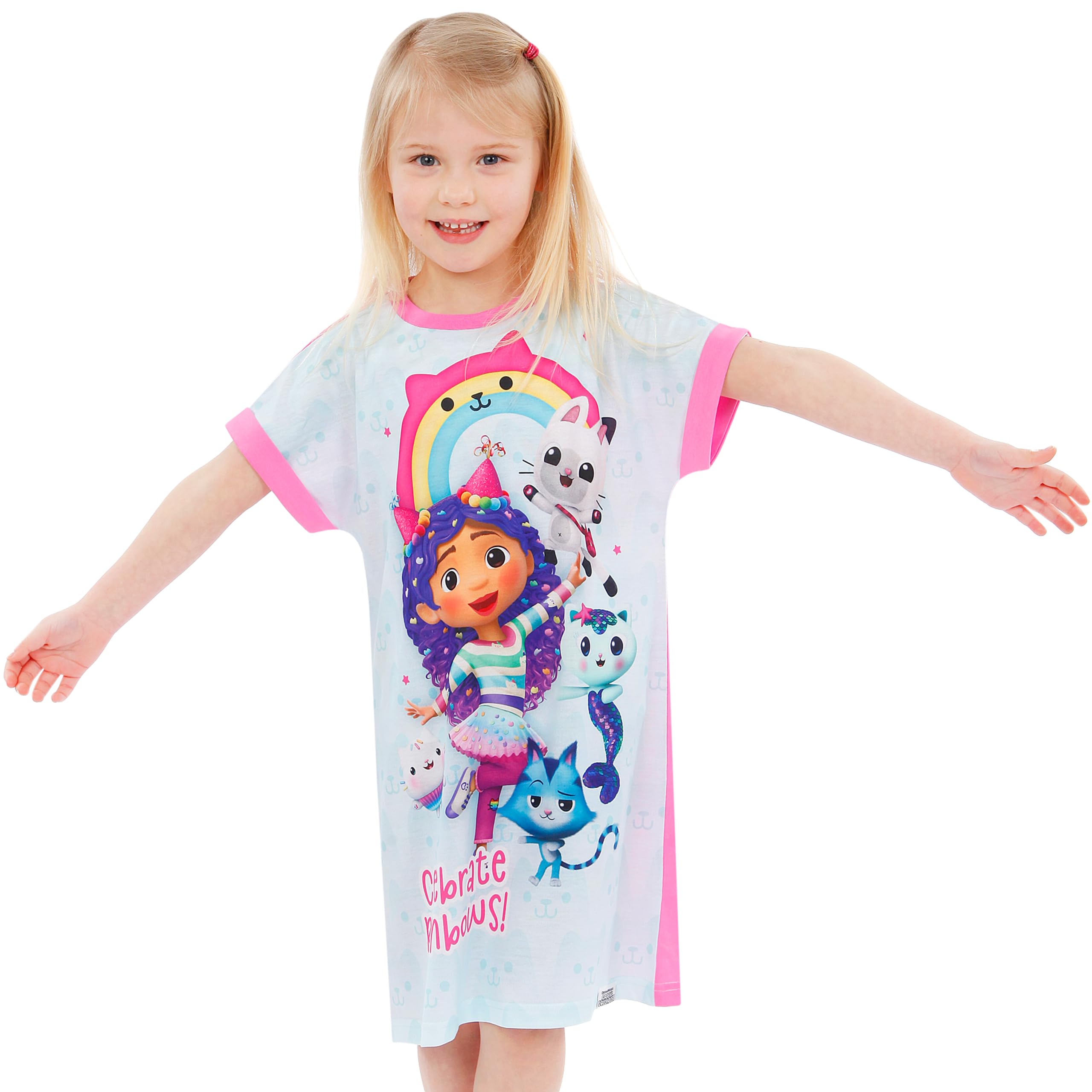 DreamWorks Gabby Et La Maison Magique Chemise De Nuit | Gabby Chat Chemises De Nuit Fille | Robe De Nuit pour D'Ete