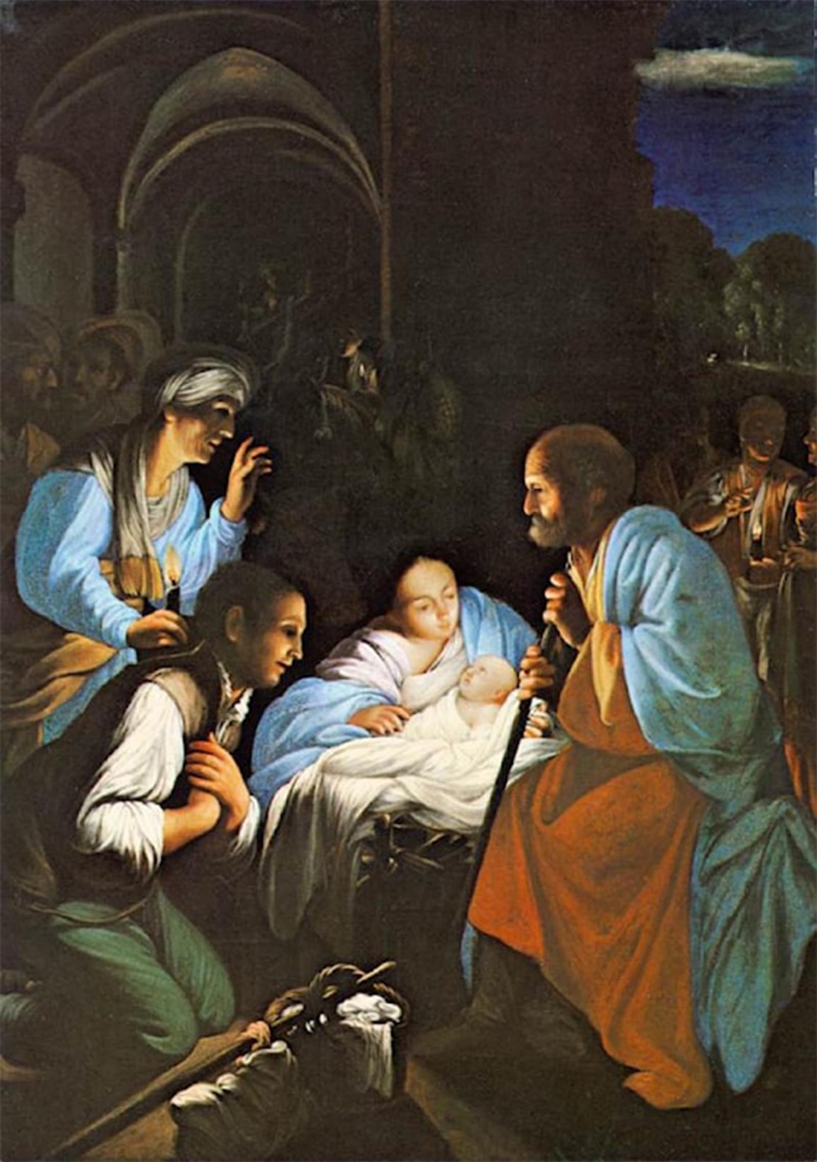 POSTERIIk Famous Print Pop Art Wall Art Graffiti the Birth of Christ by Carlo Saraceni Art Prints for Home Decor 60x90cm