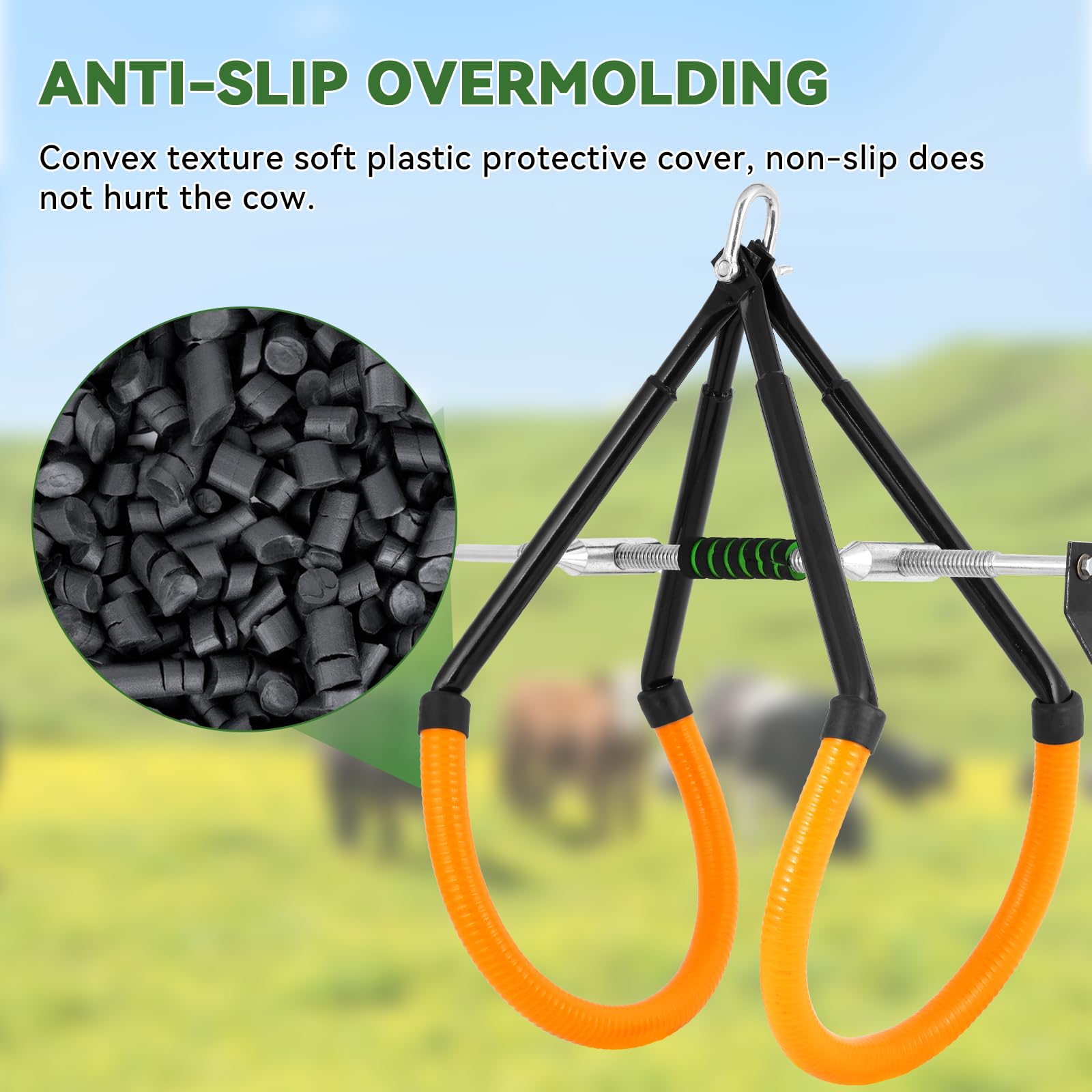 YUCHENGTECH Sollevatore per Mucca 1000 kg Sollevatore per Anche di Vacche | Dispositivo di Assistenza per Alzarsi per Bovini per Parto Ostetrico, Mungitura, Parto, Vacche Zoppe