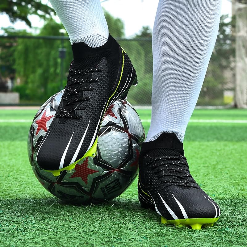 Soccer Cleats for Mens Womens High-Tops Unisex Adult Baseball Indoor Professional Training Turf Football Boots - Image 2