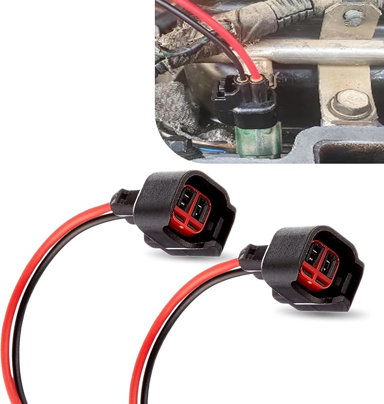 Conector de Injetor de Combustível EV6 EV14 Gseigvee com Chicote TXL – 2 unidades