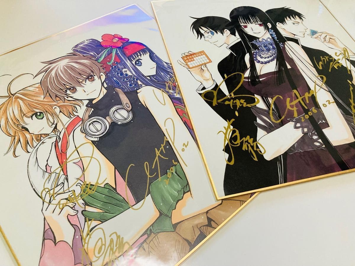 CLAMP 色紙 ツバサ xxxHOLIC 映画 アニメイト 予約 特典 文房具