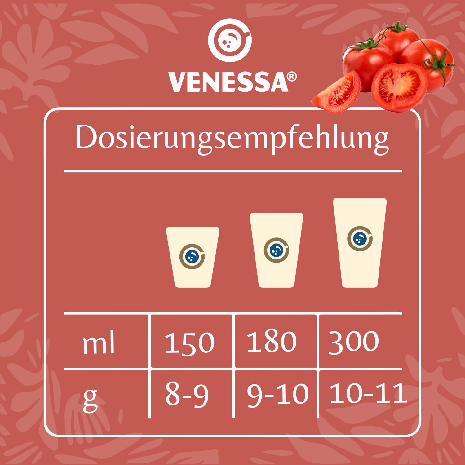 VENESSA VTS 1 zupa pomidorowa 20 x 1 kg – korzystne opakowanie – kremowa śródziemnomorska zupa pomidorowa, wyrafinowana, zaokrąglona z przyprawami do automatów automatycznych, do gastronomii