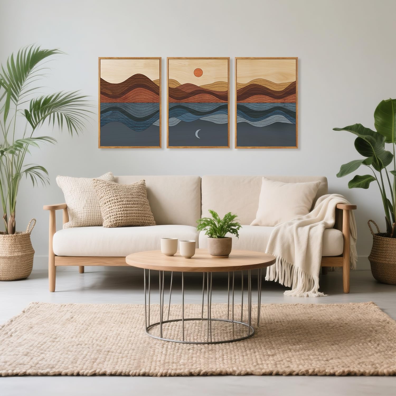 CHDITB Mountain Frame Canvas Wall Art, Nature themed office Wall Decor, country Scenic Art Spiritual Wall Painting, Vintage national park Mountains forest Art Prints for Living Room, Bedroom 16"x24"x3 — view 113