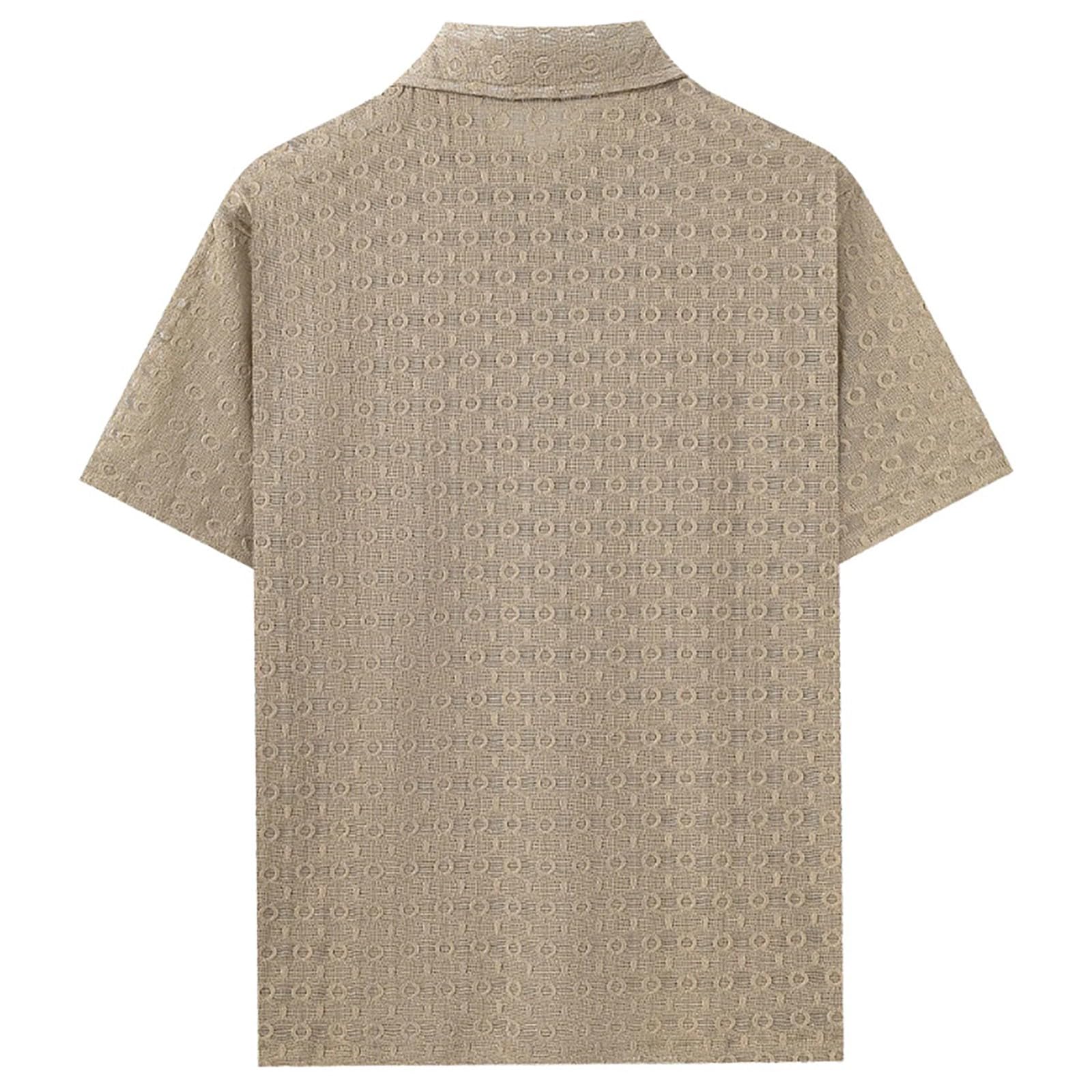 Camisa de Manga Corta para Hombre Casual Verano Playacamisas hombreSencillo y verstil