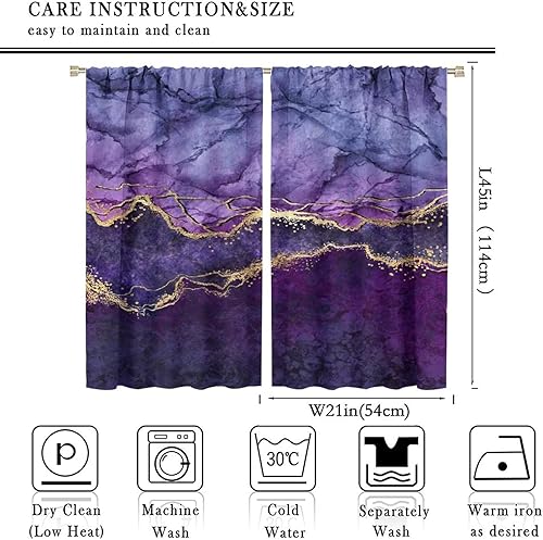 Miniatura 2 de Cortina opaca con textura de piedra abstracta de mármol, cortina de oscurecimiento con bolsillo para barra, cortina para sala de estar, cocina,