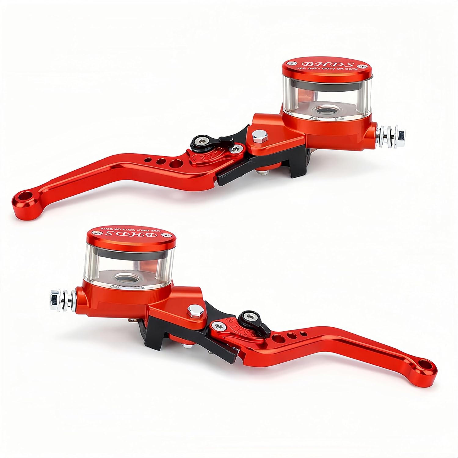 Pair Brake Clutch Lever Compatible with Yamaha, Kawasaki, 22mm Universal Motorcycle Master Cylinder Reservoir Hydraulic Pump Aluminum Alloy Handbrake