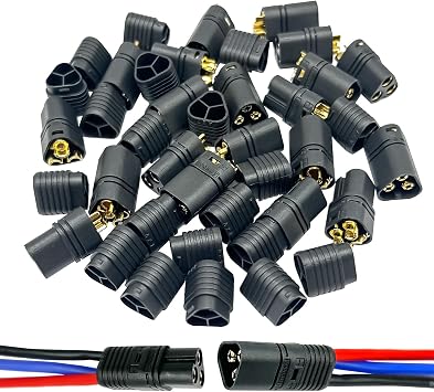 Amass 10Pairs MT60 3.5mm 3 Pins Bullet Connector Male Female with Housing for RC ESC Motor Car Boat Quad ...