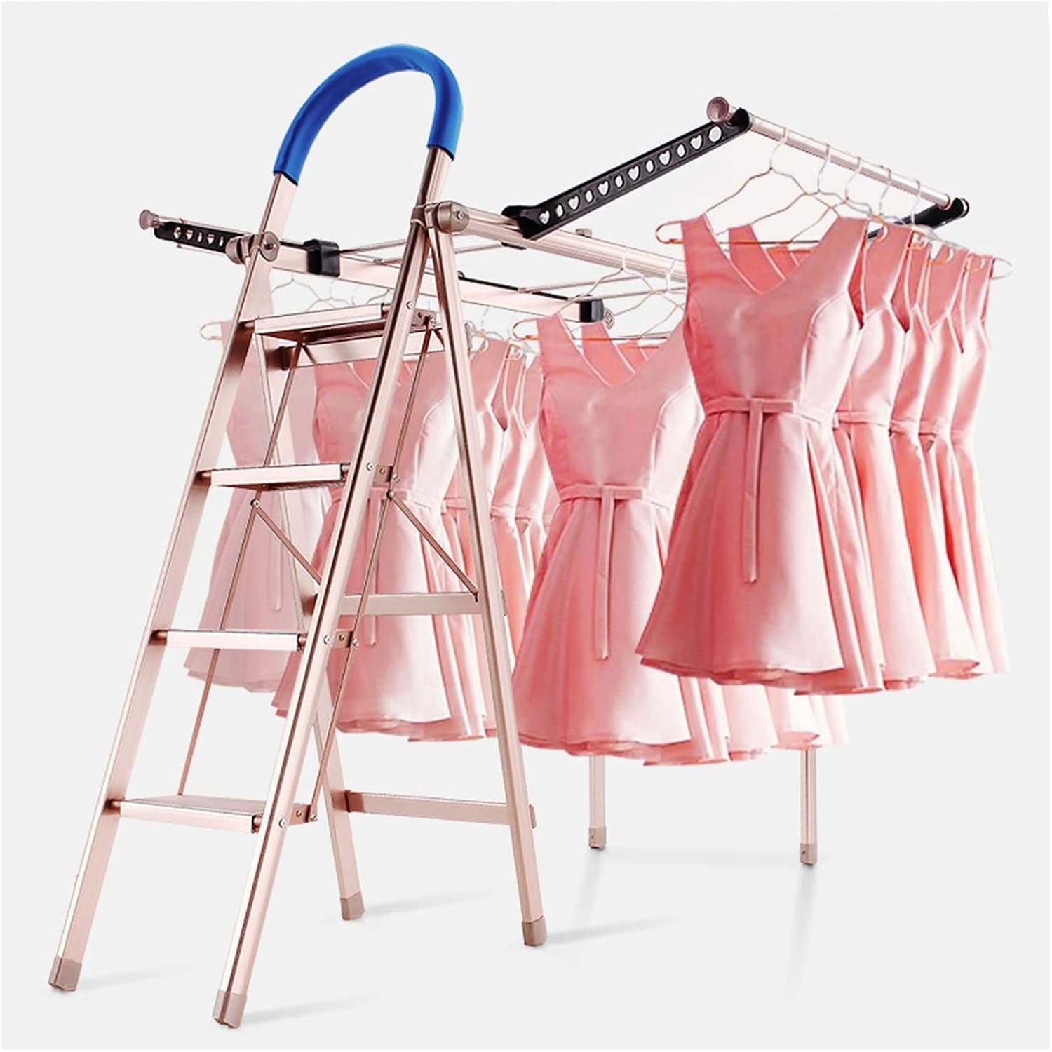 Foldable Laundry Rack Drying Racks Multifunctional Ladder Clothes Rack, Floor Foldable Drying Rack Indoor/Outdoor Portable Drying Rack