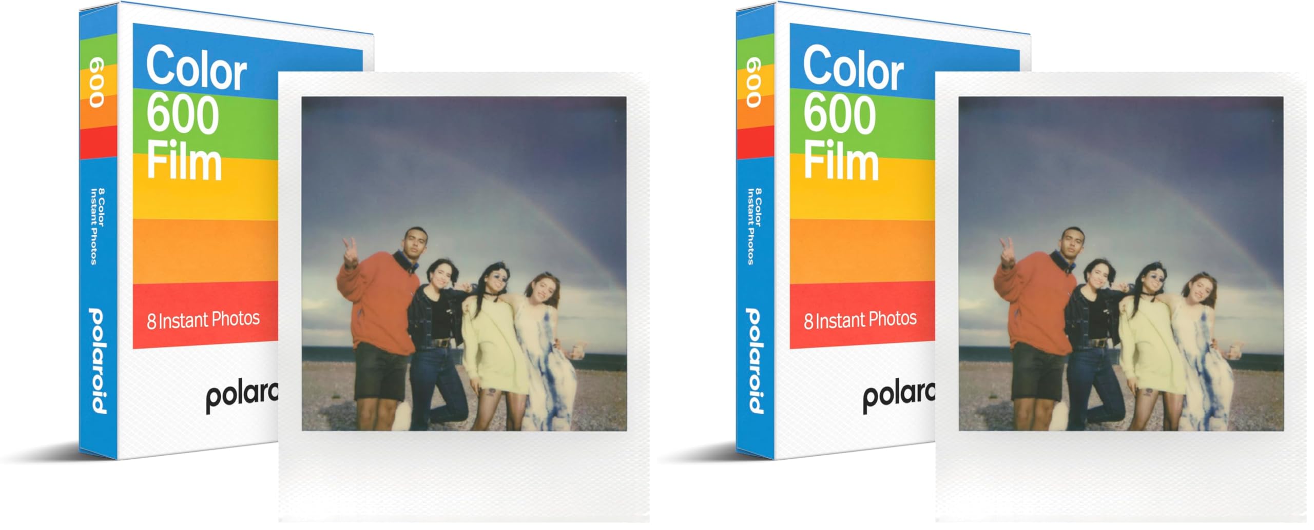 Polaroid Color Film for 600 (8 Photos) (6002) (Pack of 2)