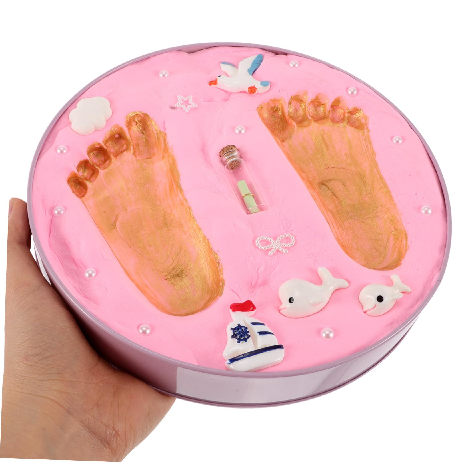 Toyvian Kit Per Calchi Di Mani e Piedi Di Ragazza Ricordi Artistici Per Cameretta Decorazioni Personalizzate Momento Prezioso Per Ragazza