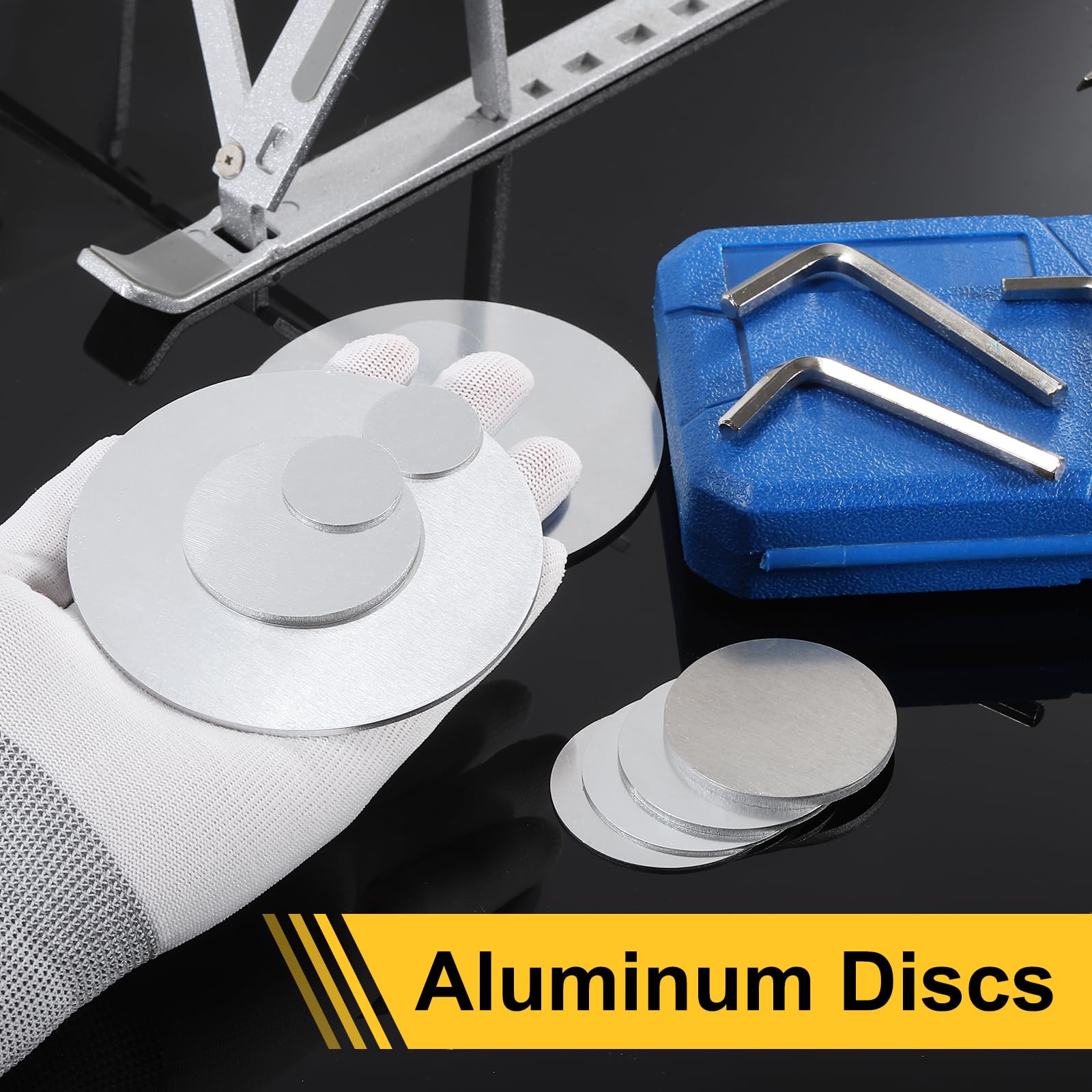 QUARKZMAN 3Pcs Disques En Aluminium, 6"(150mm) De Diamètre 0.12"(3mm) D'Épaisseur Feuilles D'Aluminium Rondes 1060 Plaques D'Aluminium Circulaires Pour Estampage Métallique