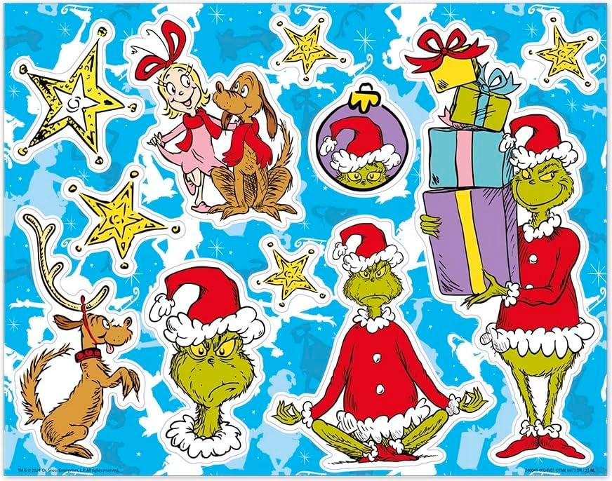 The Grinch Window Stickers