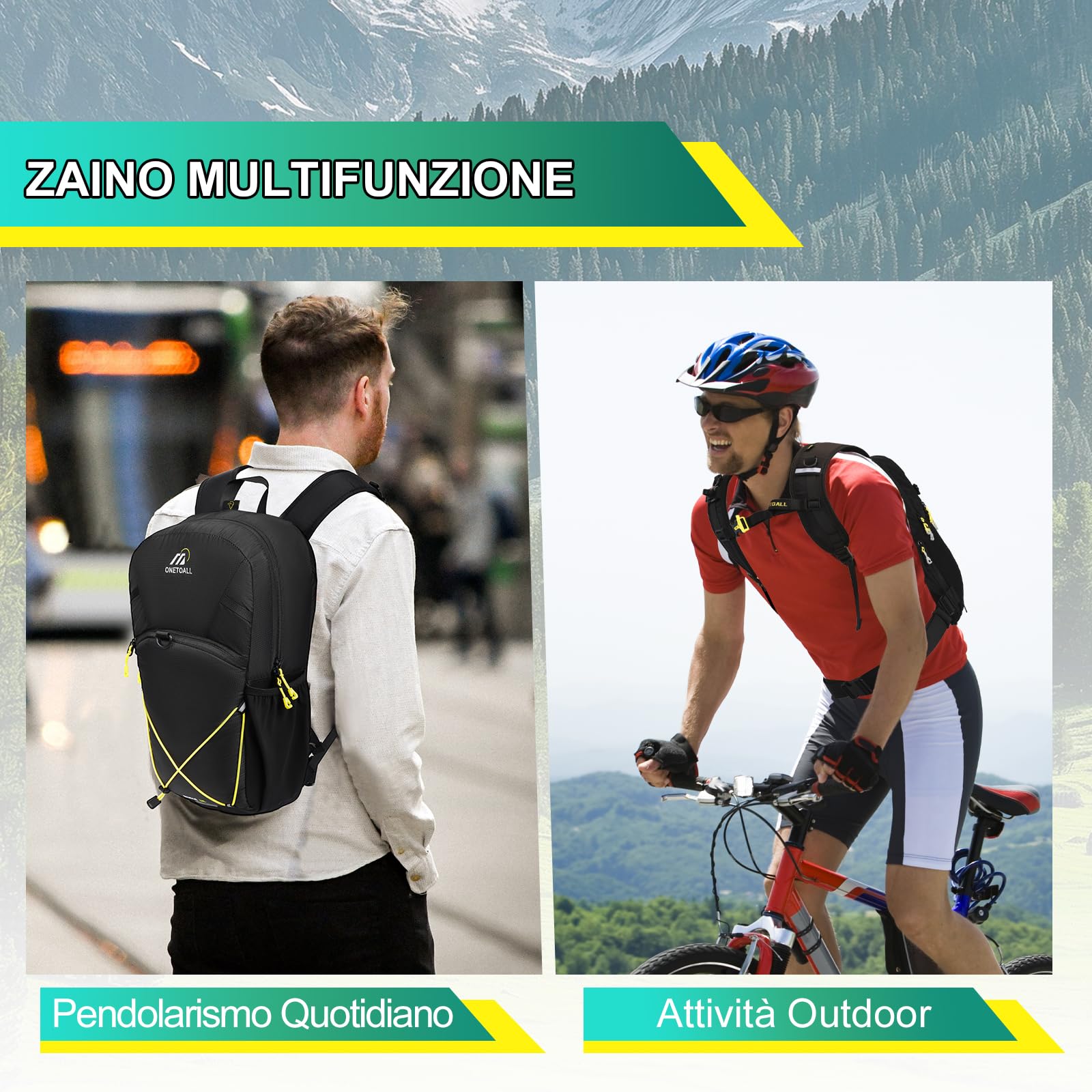 Zaino Antifurto per Bici da Uomo, Zaino da Escursionismo Donna Piccolo 12L, Zaini MTB con Cintura Rimovibile per Ciclismo, Viaggi Giornalieri, Pendolarismo