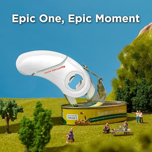 Miniatura 6 de Kitchen Mama Epic One - Abrelatas multifuncional un abridor ergonómico - Abrebotellas magnético, abrelatas de cerveza y refrescos, abridor de jarras