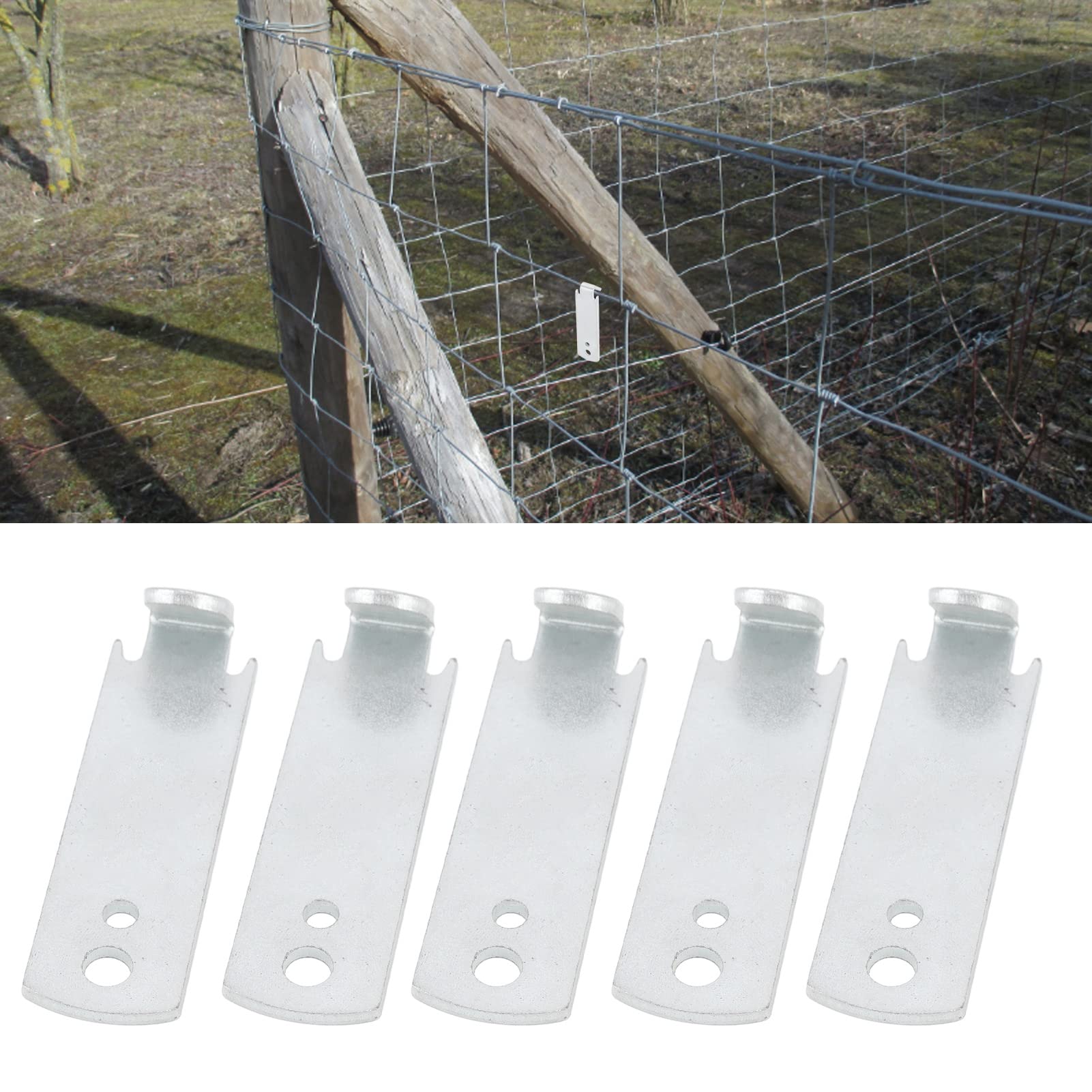 Pilipane 5Pcs Fence Wire Twist Tool for T Post Clips Steel Barb Fencing Agricultural Repair Hardware,Tensioning Tool,Repair Hardware Wire - Image 2