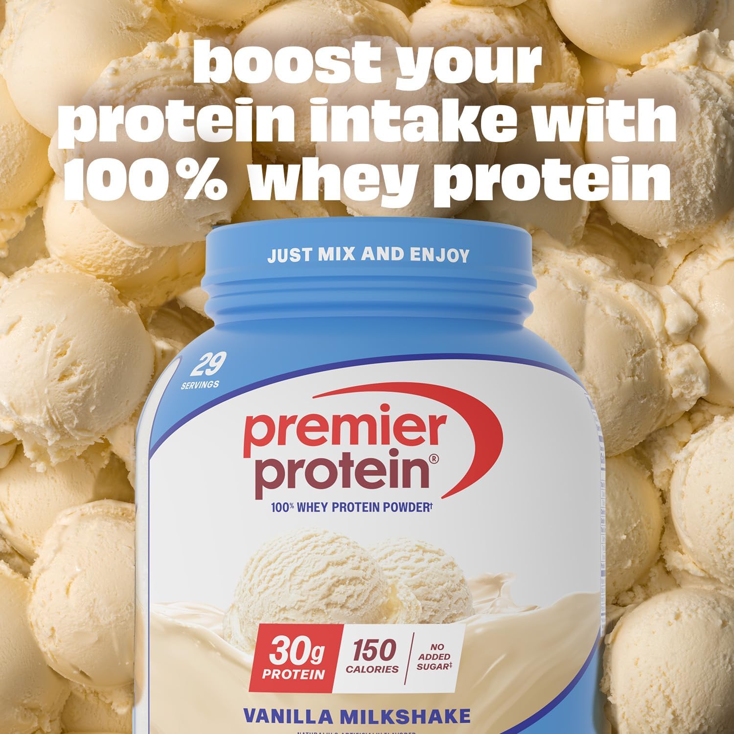 Premier Protein Powder, Vanilla Milkshake, 30g Protein, 1g Sugar, Gluten Free, No Soy, 40.2 oz, 29 Servings (Packaging May Vary) - Image 4