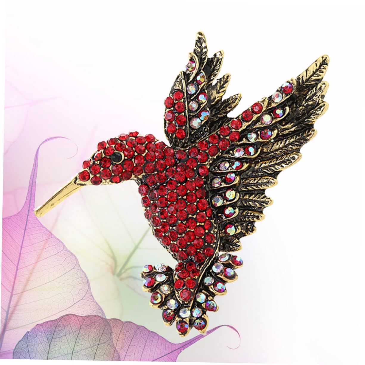 Broche Unisex con diseño de pájaro y Diamantes, 1 Unidad. Diseño Elegante con Incrustaciones. Ideal para Hombres y Mujeres.