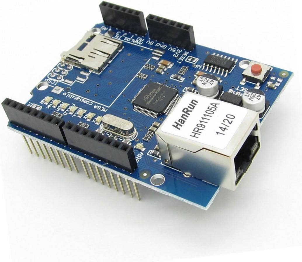 Amazon.com: Ethernet W5100 Web Server SD Card Network Shield Expansion ...