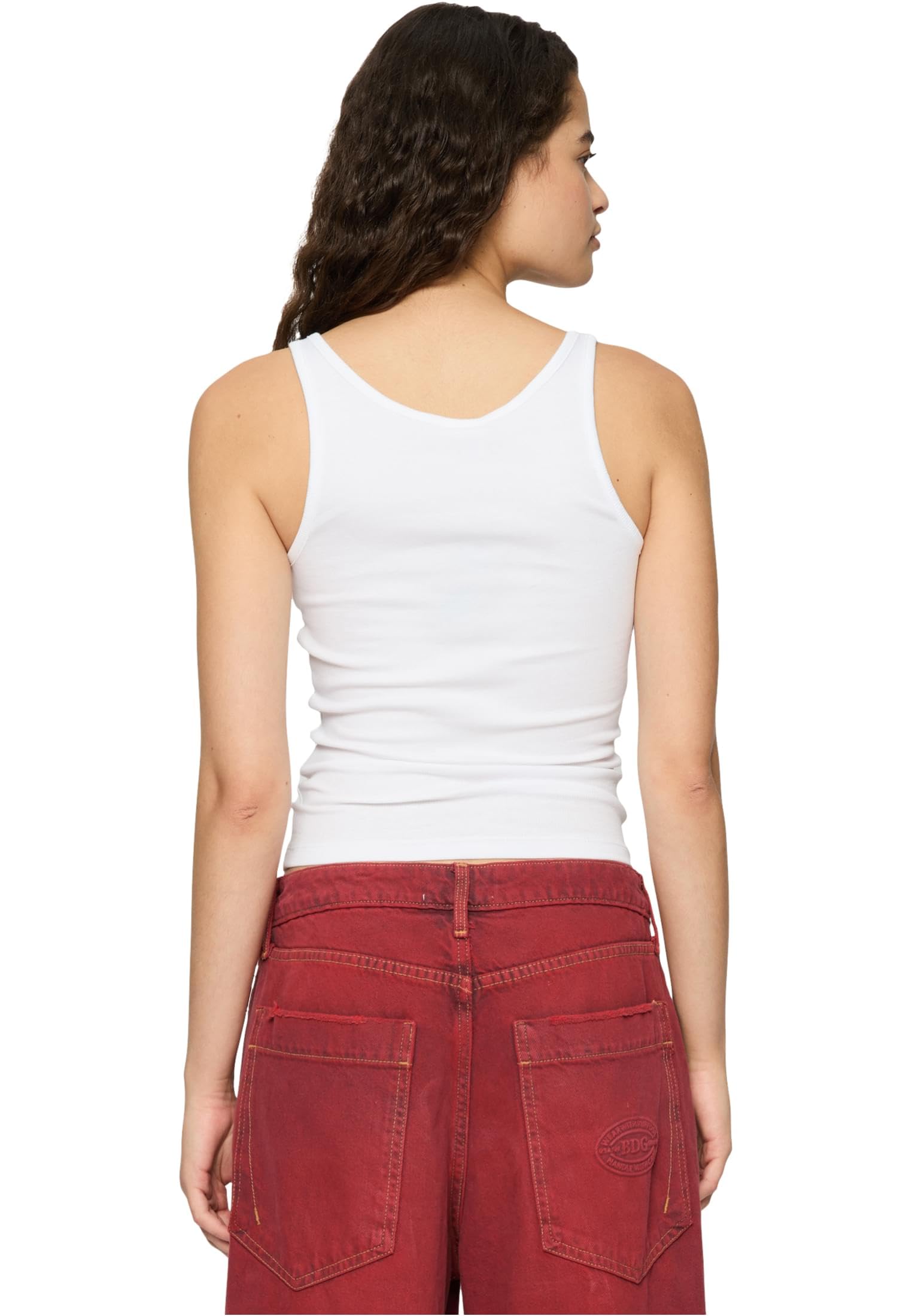 Urban Classics Damski top damski Organic Basic Rib Top 2-pak czarny + bia?y XL, czarny + bia?y, XL