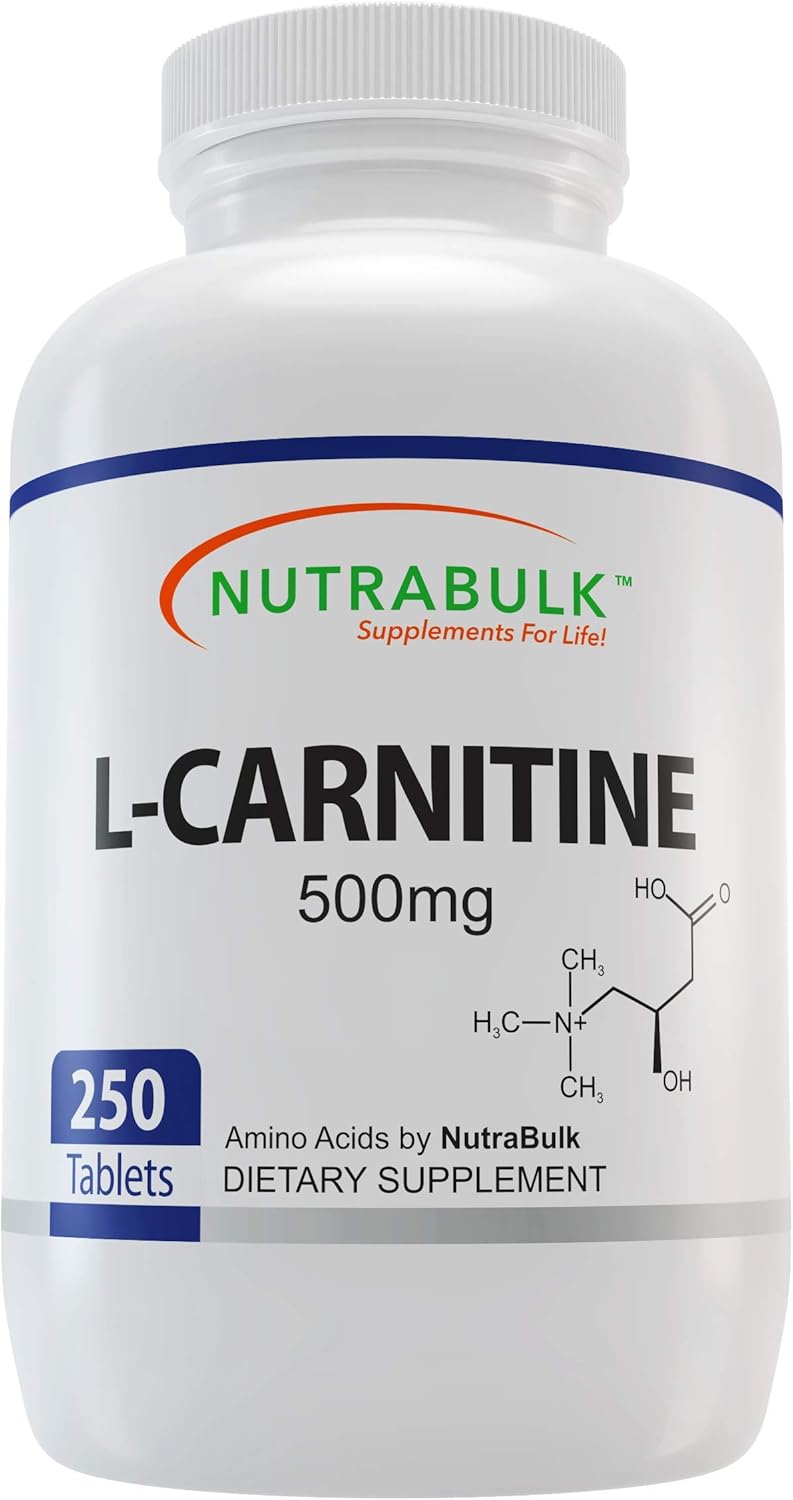 NutraBulk L-Carnitine 500mg Tablets - 250 Count : Everything Else