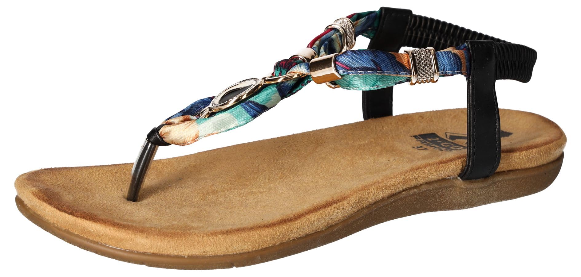 2Go Fashion Damen 8018-805 Flache Sandale