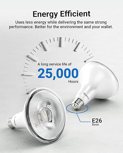 Miniatura 7 de Sunco - Luz de inundación LED para exteriores, resistente al agua, PAR38, bombilla del atardecer al amanecer, 1250 LM, equivalente a 120 W 15 W,