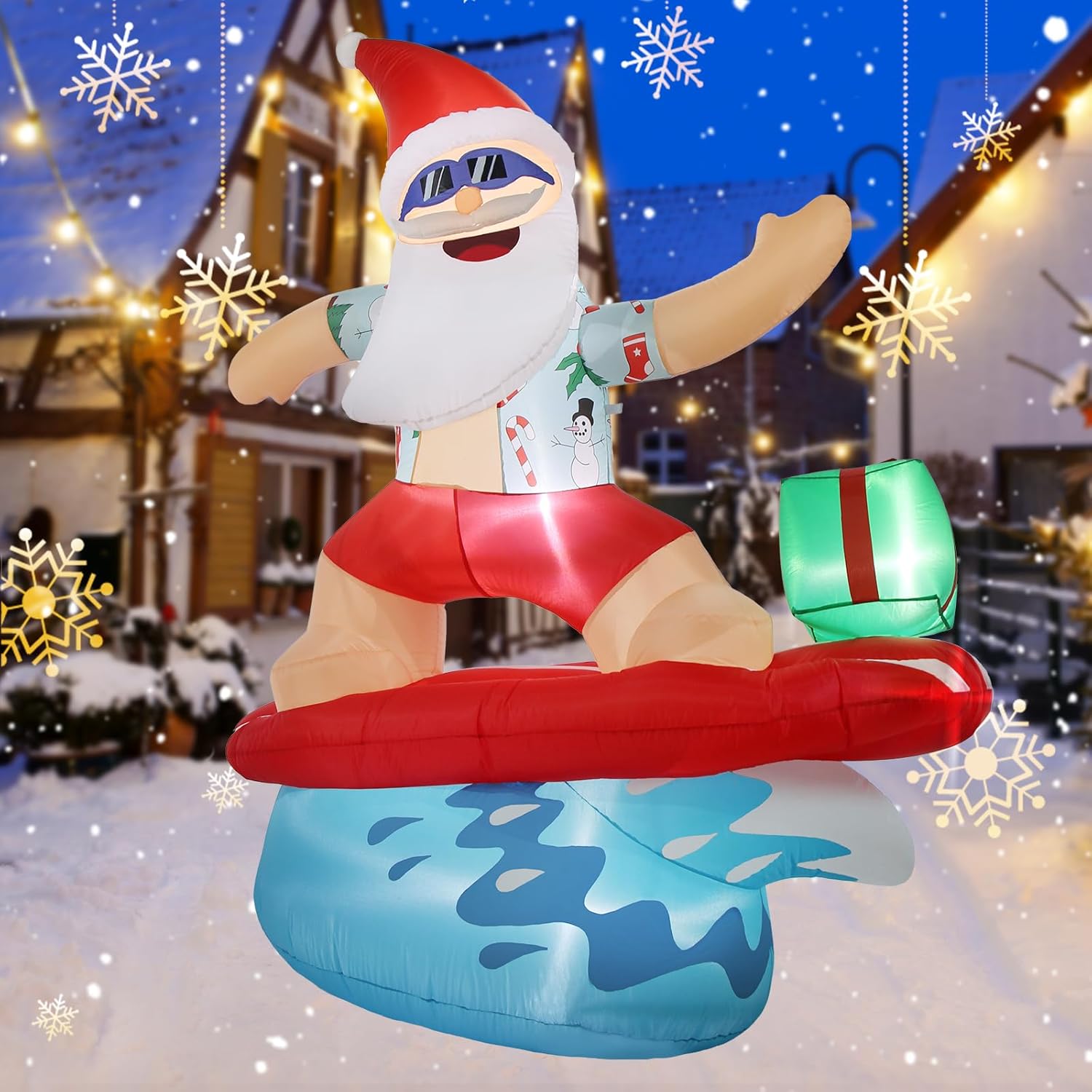 6.5FT Inflatable Santa Claus Yard Decor