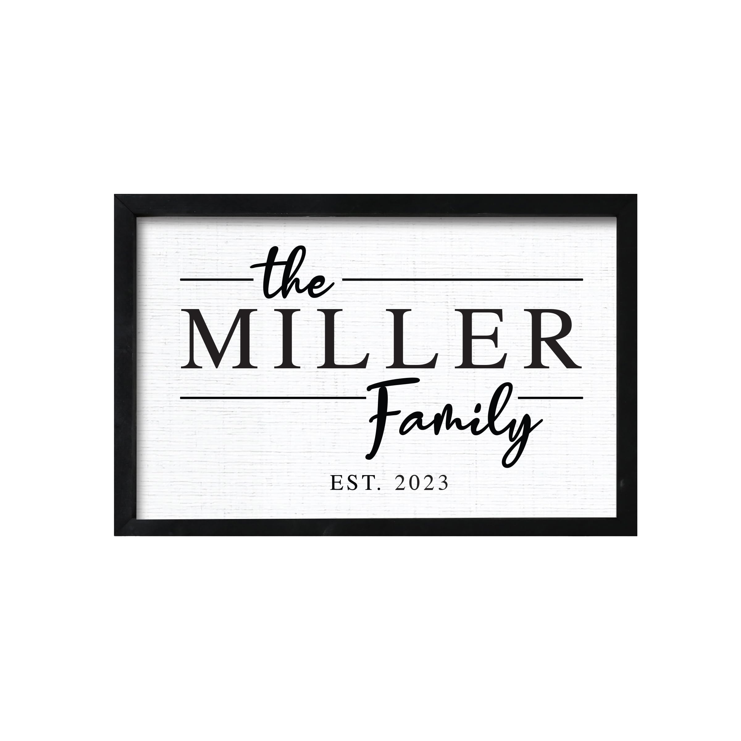 Lifesong Milestones Custom Family Name Signs Personalized Last Name Sign for Home and Wall Decor 7x10 (The Miller Family)