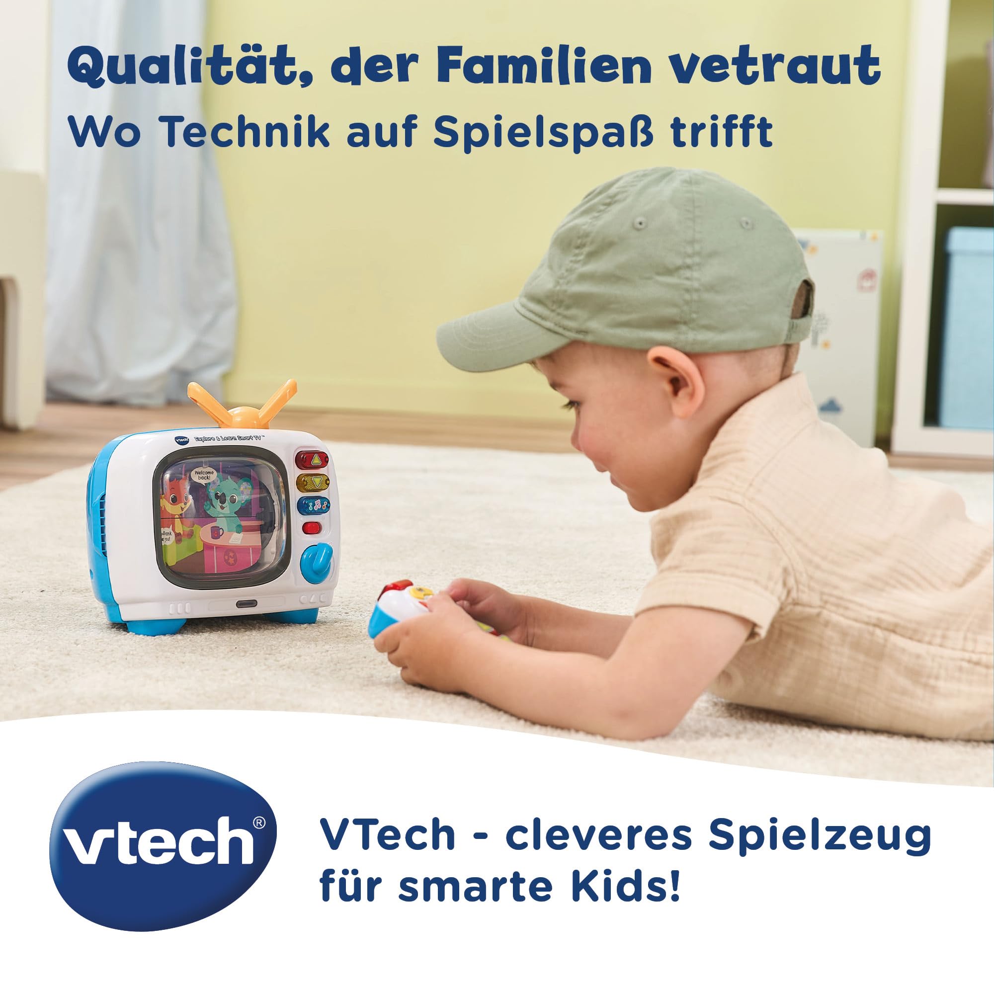 VTech Baby Lernspaß-Fernseher mit Fernbedienung, 12-36 Monate