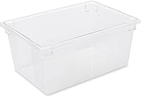 Vista 11 de Rubbermaid Commercial Products Recipiente grande de almacenamiento de alimentos poco profundo, 5 galones, transparente
