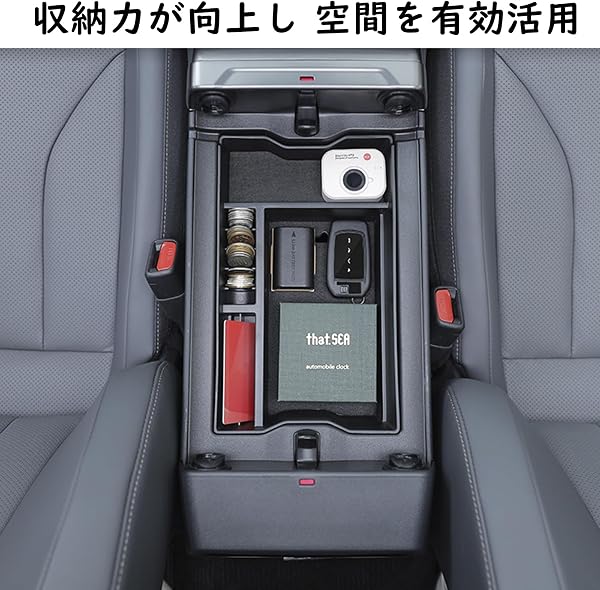 適合 トヨタ 新型RAV4 60系 （2025年12月～） 車用コンソールボックス コンソールトレー ドリンクホルダーカバー ドアボックス 内装パーツ 収納 (アームレストボックス) - 5
