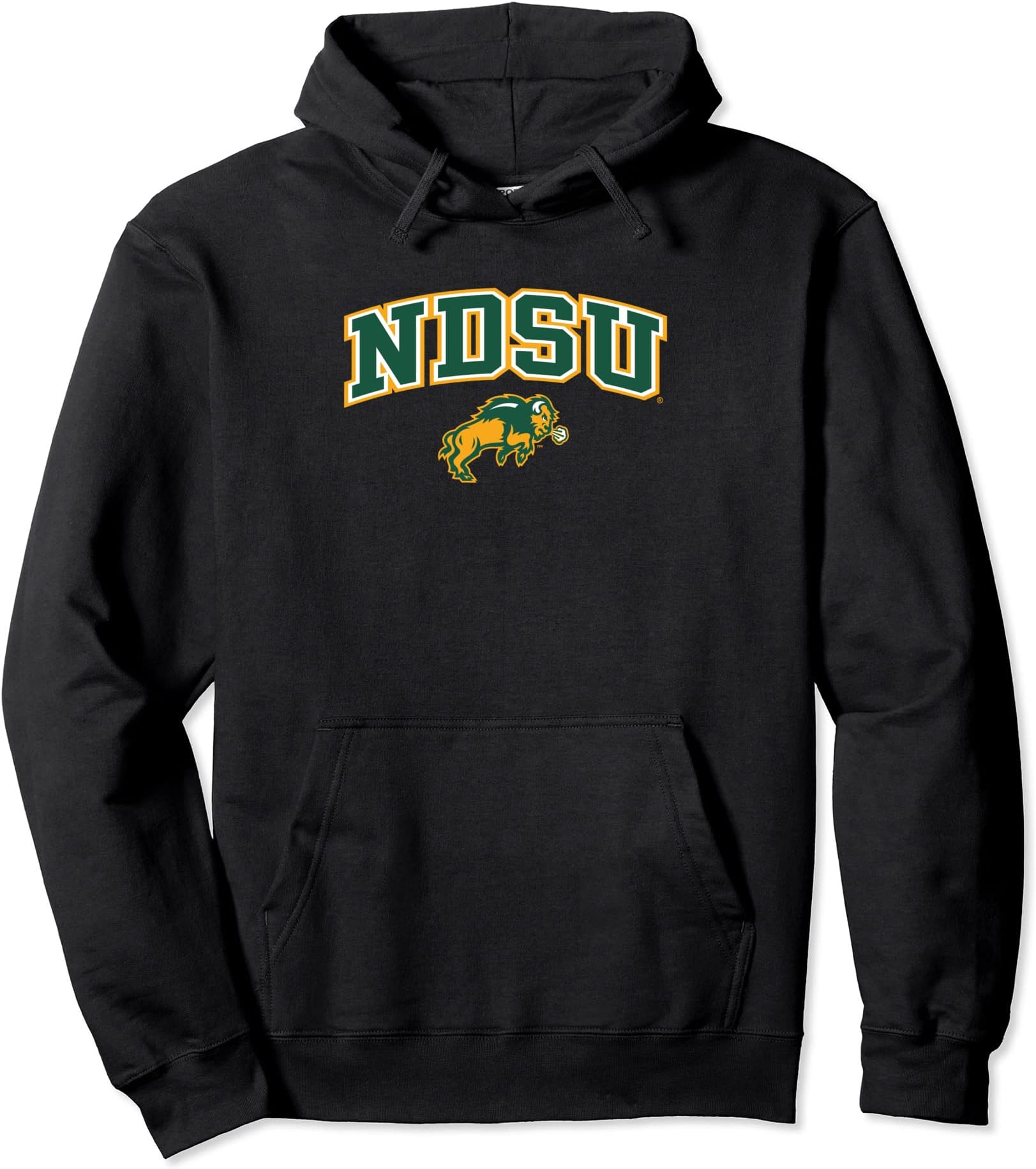Elite AuthenticsNorth Dakota State Bison Arch Over Black Pullover Hoodie