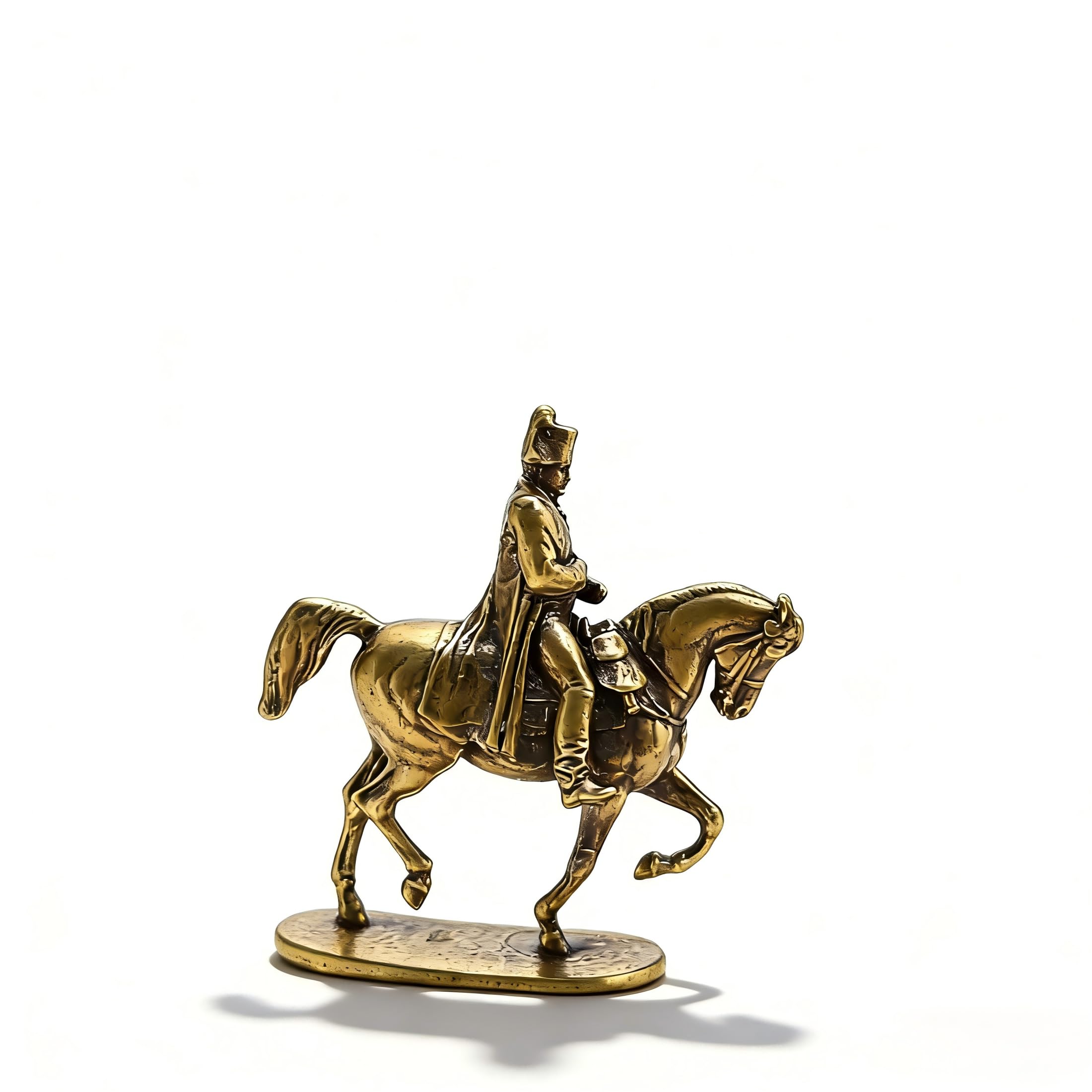 Sculpture militaire Napoléon en laiton pour décoration de bureau et salon rétro